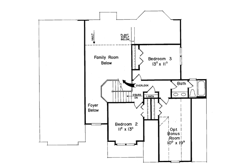 Home Plan - Floor Plan - Upper Floor for Traditional House Plan #927-115 - 3 bed, 2.5 bath