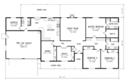 Ranch Style House Plan - 3 Beds 2 Baths 2331 Sq/Ft Plan #1-529 