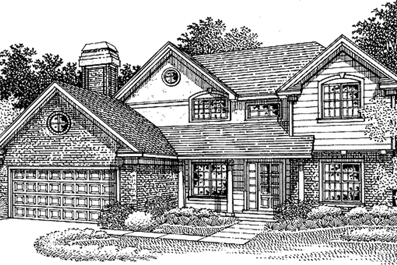 Home Plan - Exterior - Front Elevation 3 for Traditional House Plan #320-542 - 4 bed, 3 bath