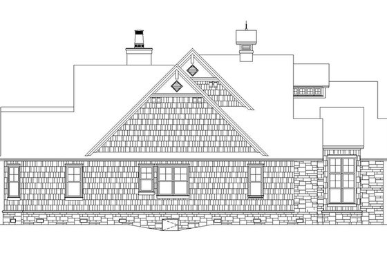 Exterior - Other Elevation 1 for Craftsman House Plan #929-905 - 4 bed, 4 bath