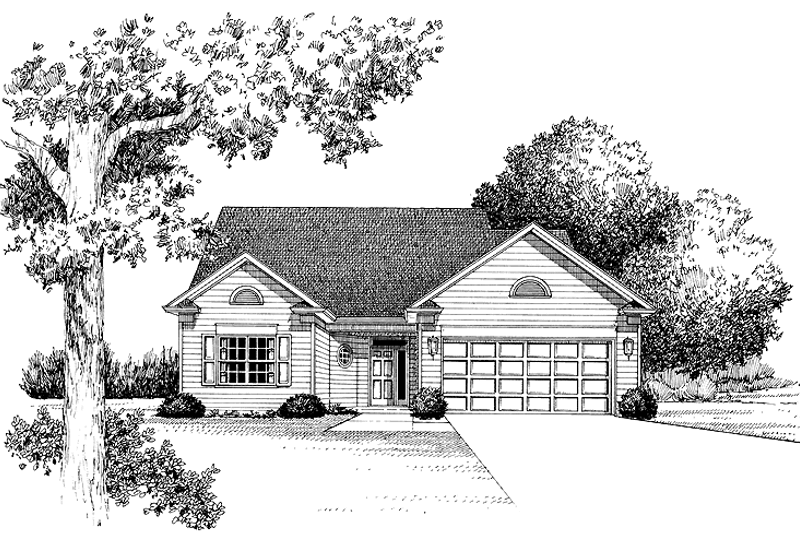 Architectural House Design - Colonial Exterior - Front Elevation Plan #453-262
