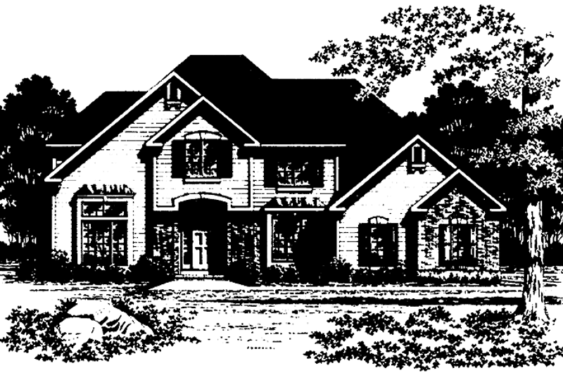 House Blueprint - Country Exterior - Front Elevation Plan #328-290