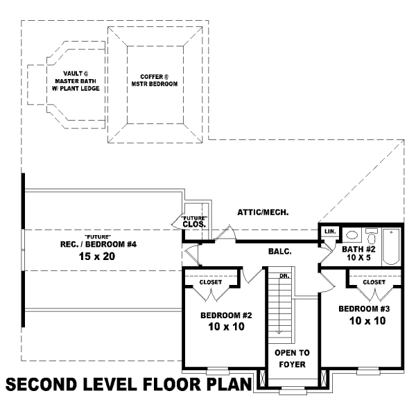 European Floor Plan - Upper Floor Plan #81-13867