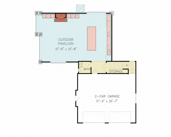 Dream House Plan - Floor Plan - Main Floor for Traditional House Plan #54-728, 0 bath