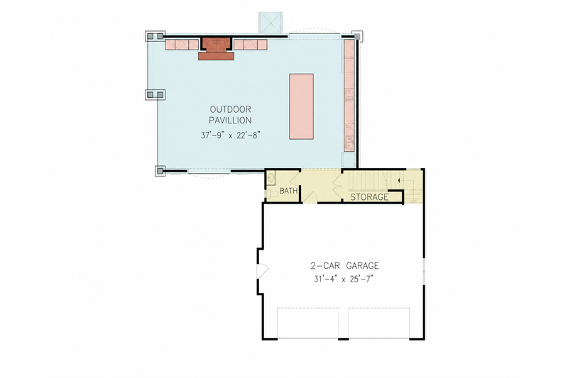 Dream House Plan - Floor Plan - Main Floor for Traditional House Plan #54-728, 0 bath
