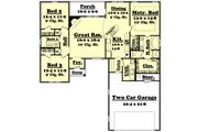 Traditional Style House Plan - 3 Beds 2 Baths 1600 Sq/Ft Plan #430-22 