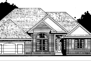 Dream House Plan - Ranch Exterior - Front Elevation Plan #300-121