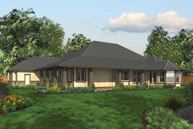 Dream House Plan - Exterior - Rear Elevation 1 for Victorian House Plan #132-556 - 3 bed, 2.5 bath