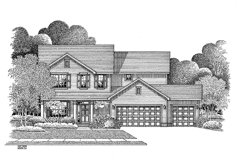 Architectural House Design - Country Exterior - Front Elevation Plan #999-81