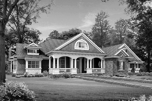 Craftsman Exterior - Front Elevation Plan #132-257