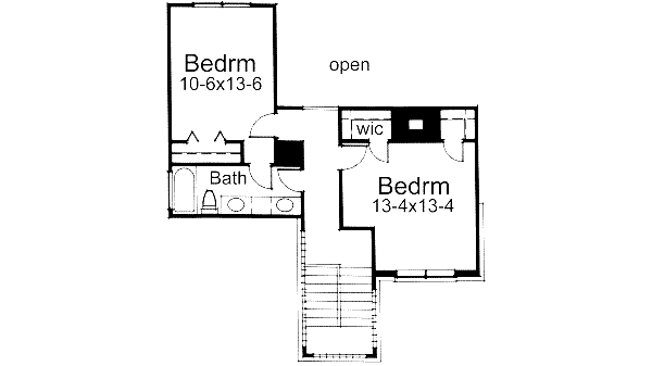 Home Plan - Prairie Floor Plan - Upper Floor Plan #120-117