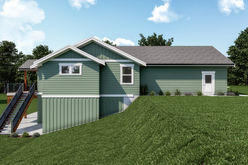 Dream House Plan - Exterior - Other Elevation 1 for Craftsman House Plan #1070-130 - 4 bed, 2.5 bath