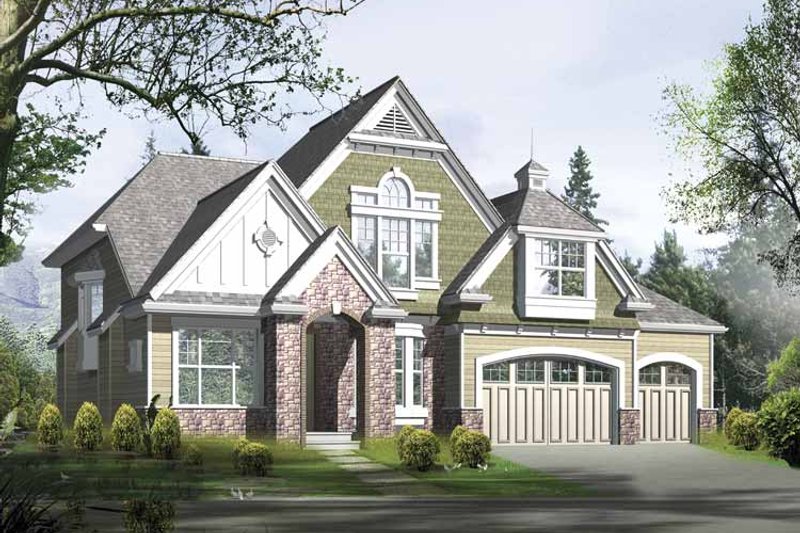 House Design - Craftsman Exterior - Front Elevation Plan #132-367