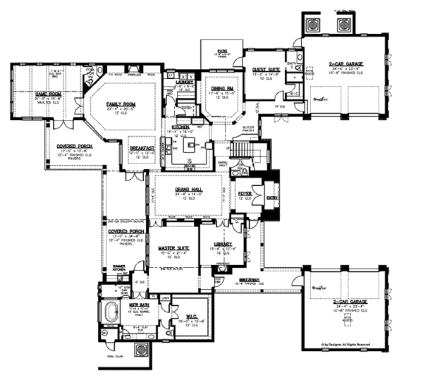 Home Plan - European Floor Plan - Main Floor Plan #1019-6