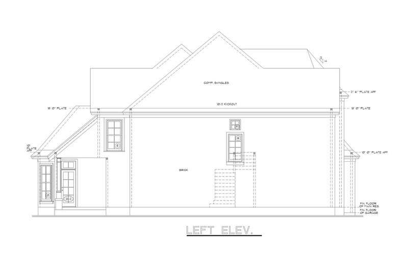 Home Plan - Exterior - Other Elevation for European House Plan #20-1580 - 4 bed, 4 bath