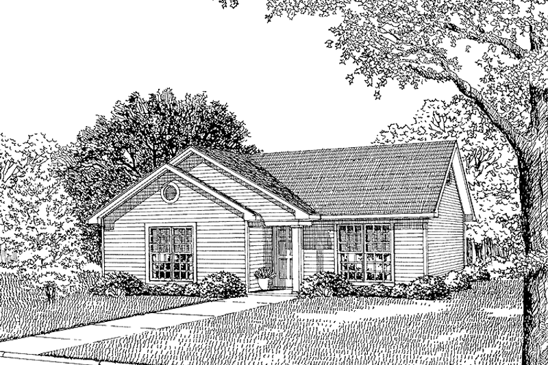 Home Plan - Country Exterior - Front Elevation Plan #17-2748