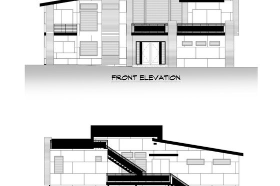 Exterior - Other Elevation 1 for Contemporary House Plan #1066-216 - 5 bed, 5 bath