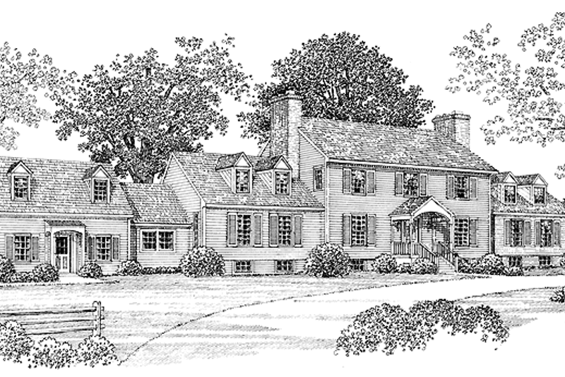 Dream House Plan - Classical Exterior - Front Elevation Plan #72-815
