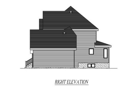 Exterior - Other Elevation 1 for Country House Plan #138-307 - 3 bed, 1.5 bath