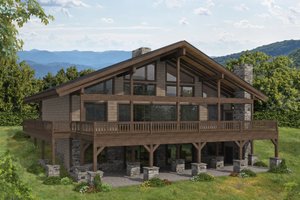 Dream House Plan - Craftsman Exterior - Front Elevation Plan #117-1066