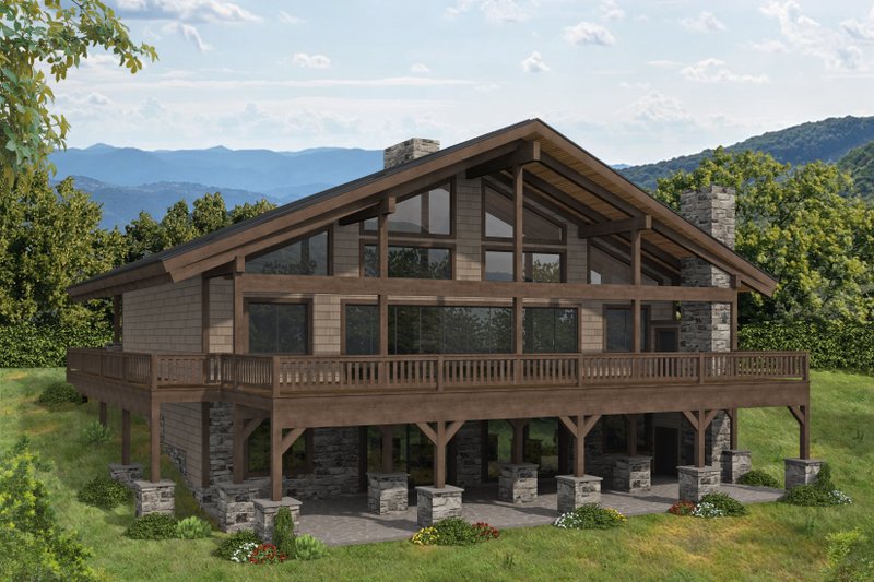 Dream House Plan - Craftsman Exterior - Front Elevation Plan #117-1066