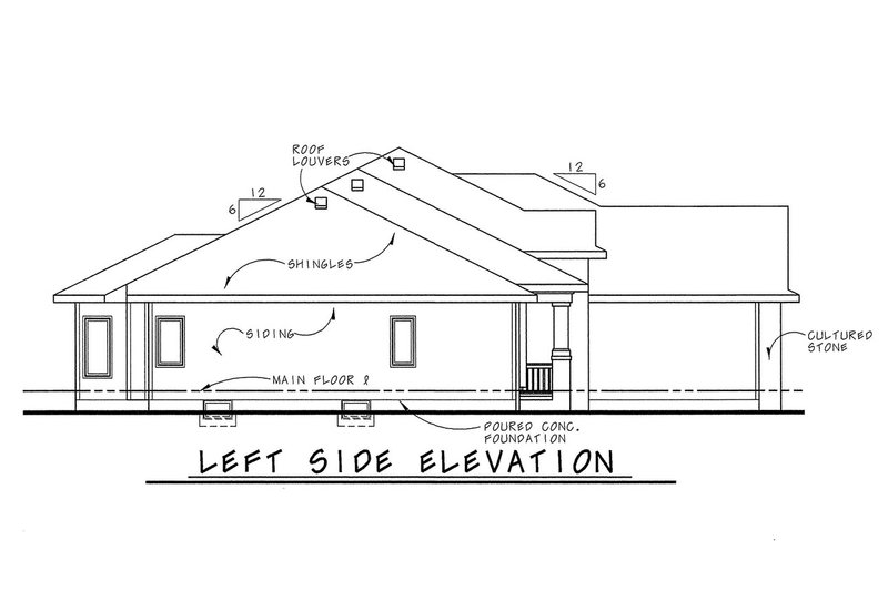 Architectural House Design - Exterior - Other Elevation for European House Plan #20-2121 - 3 bed, 2.5 bath