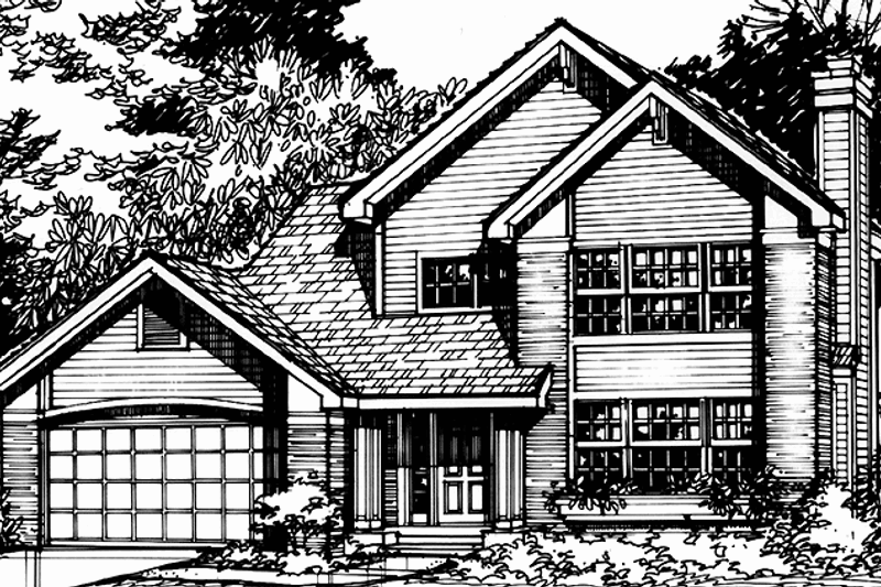 Home Plan - Prairie Exterior - Front Elevation Plan #320-1083
