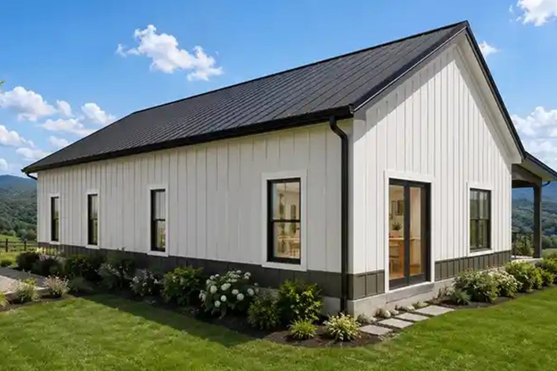 House Blueprint - Exterior - Rear Elevation for Ranch House Plan #1116-43 - 3 bed, 2 bath