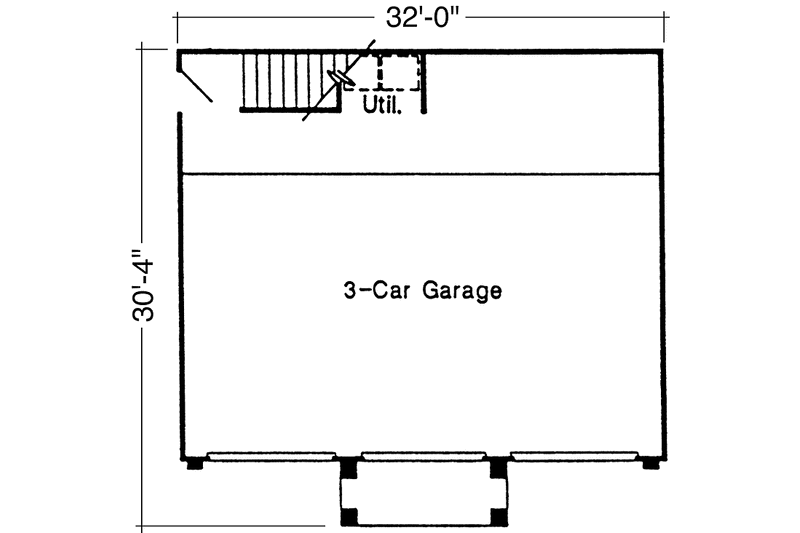 Architectural House Design - Floor Plan - Main Floor House Plan #410-3578 - 1 bed, 1 bath