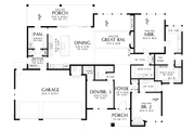 Contemporary Style House Plan - 3 Beds 3 Baths 2554 Sq/Ft Plan #48-1129 