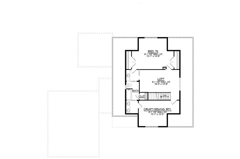 Dream House Plan - Floor Plan - Upper Floor for Prairie House Plan #1064-169 - 3 bed, 3 bath