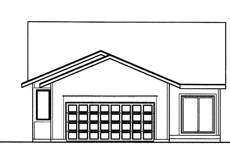 Dream House Plan - Exterior - Rear Elevation for Craftsman House Plan #320-838 - 3 bed, 2 bath