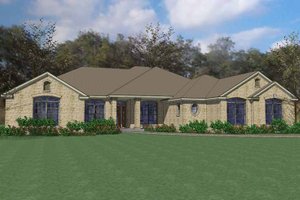 European Exterior - Front Elevation Plan #120-228