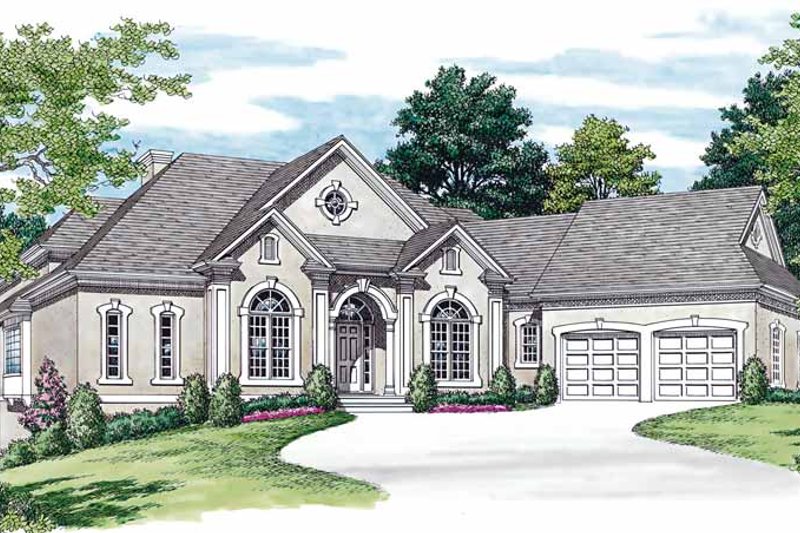House Blueprint - Traditional Exterior - Front Elevation Plan #453-204