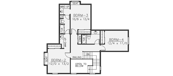 House Design - Craftsman Floor Plan - Upper Floor Plan #1037-15