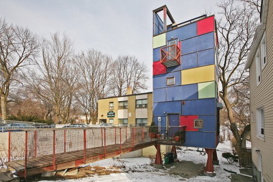 Exterior - Front Elevation for Modern House Plan #905-4 - 2 bed, 2.5 bath