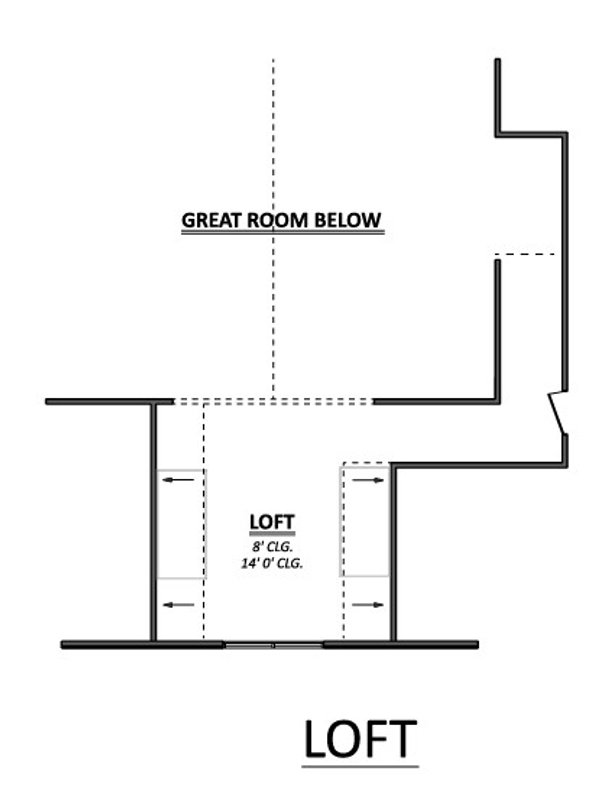 Dream House Plan - Floor Plan - Upper Floor for Country House Plan #1089-60 - 2 bed, 2 bath