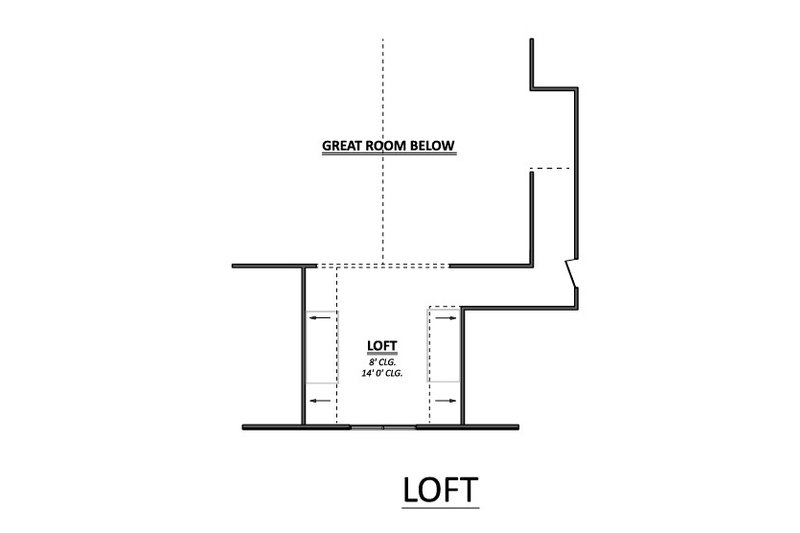 Dream House Plan - Floor Plan - Upper Floor for Country House Plan #1089-60 - 2 bed, 2 bath