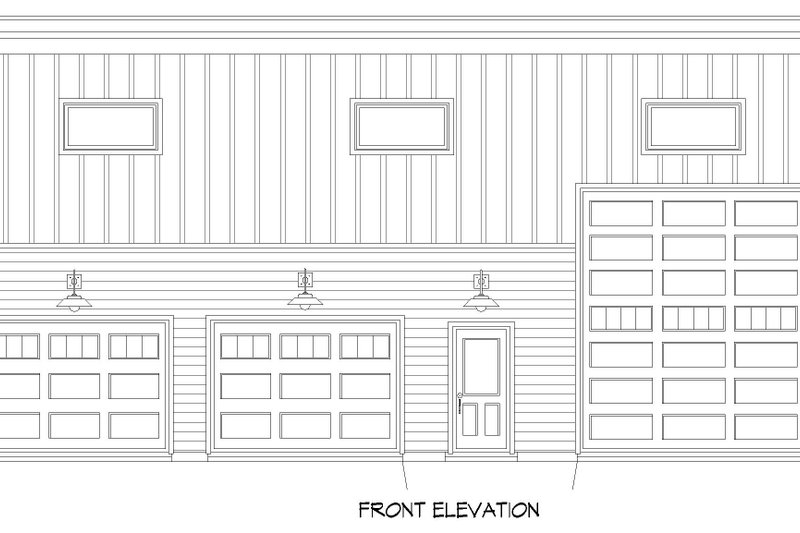 House Plan Design - Exterior - Front Elevation 3 for Modern House Plan #932-574, 1 bath