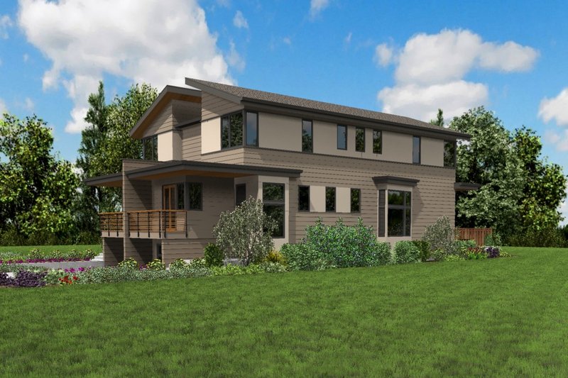 House Plan Design - Exterior - Other Elevation 1 for Contemporary House Plan #48-1020 - 2 bed, 2.5 bath