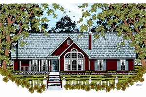 Traditional Exterior - Front Elevation Plan #42-362