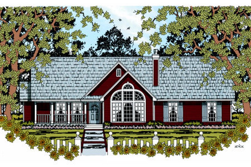 Traditional Style House Plan - 4 Beds 2 Baths 1676 Sq/Ft Plan #42-362