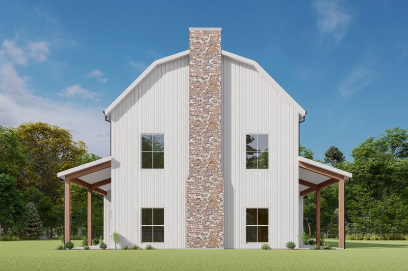 Dream House Plan - Exterior - Rear Elevation for Barndominium House Plan #1092-50 - 6 bed, 4 bath