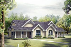 Country Exterior - Front Elevation Plan #57-684