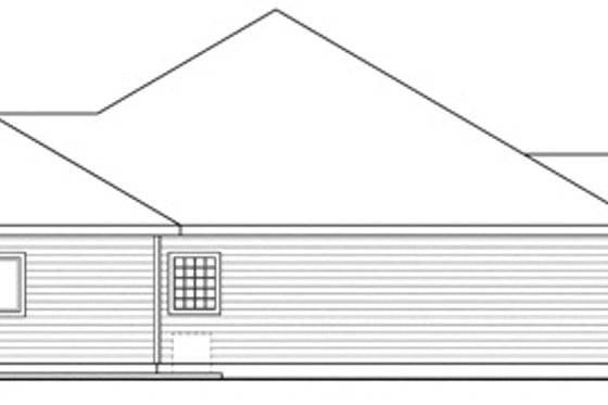 Exterior - Other Elevation 1 for Ranch House Plan #124-826 - 3 bed, 2 bath