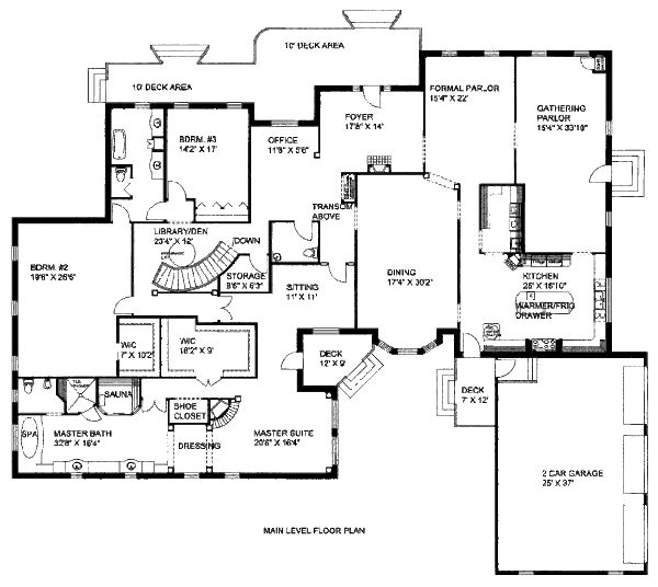 Home Plan - Modern Floor Plan - Main Floor Plan #117-631