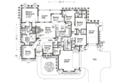 European Style House Plan - 4 Beds 3.5 Baths 2812 Sq/Ft Plan #310-973 