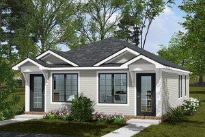 House Blueprint - Cottage Exterior - Front Elevation Plan #513-2427