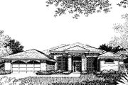 Mediterranean Style House Plan - 4 Beds 3 Baths 2553 Sq/Ft Plan #417-285 
