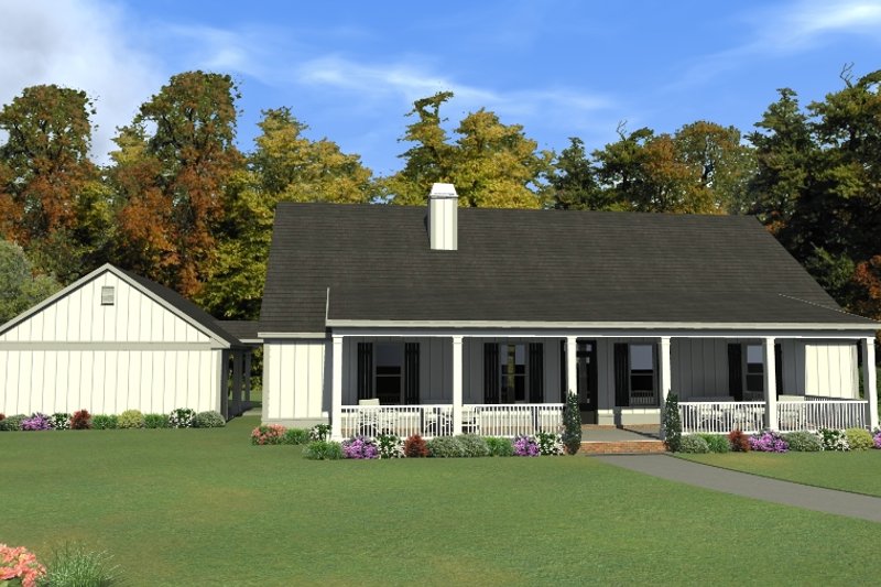 Home Plan - Ranch Exterior - Front Elevation Plan #63-414